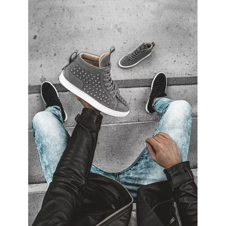 Men's grey sporty boots Derol