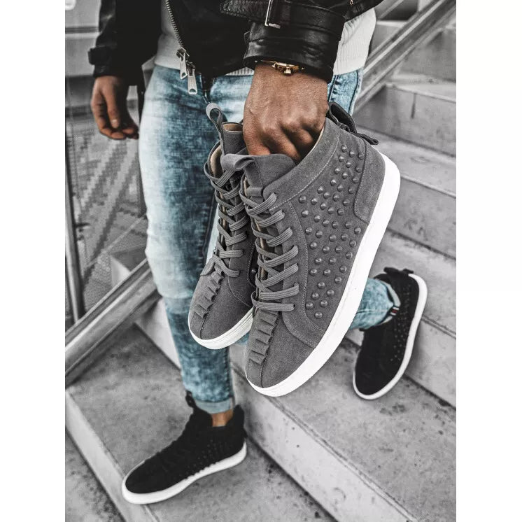 Men's grey sporty boots Derol