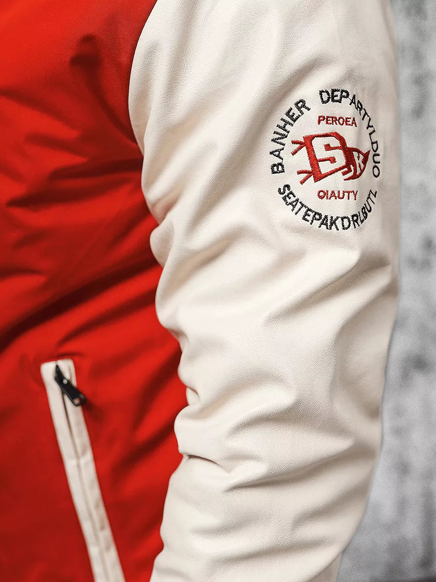 Red men's jacket Perot