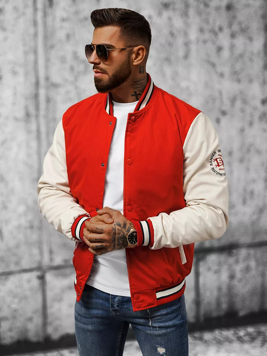 Red men's jacket Perot