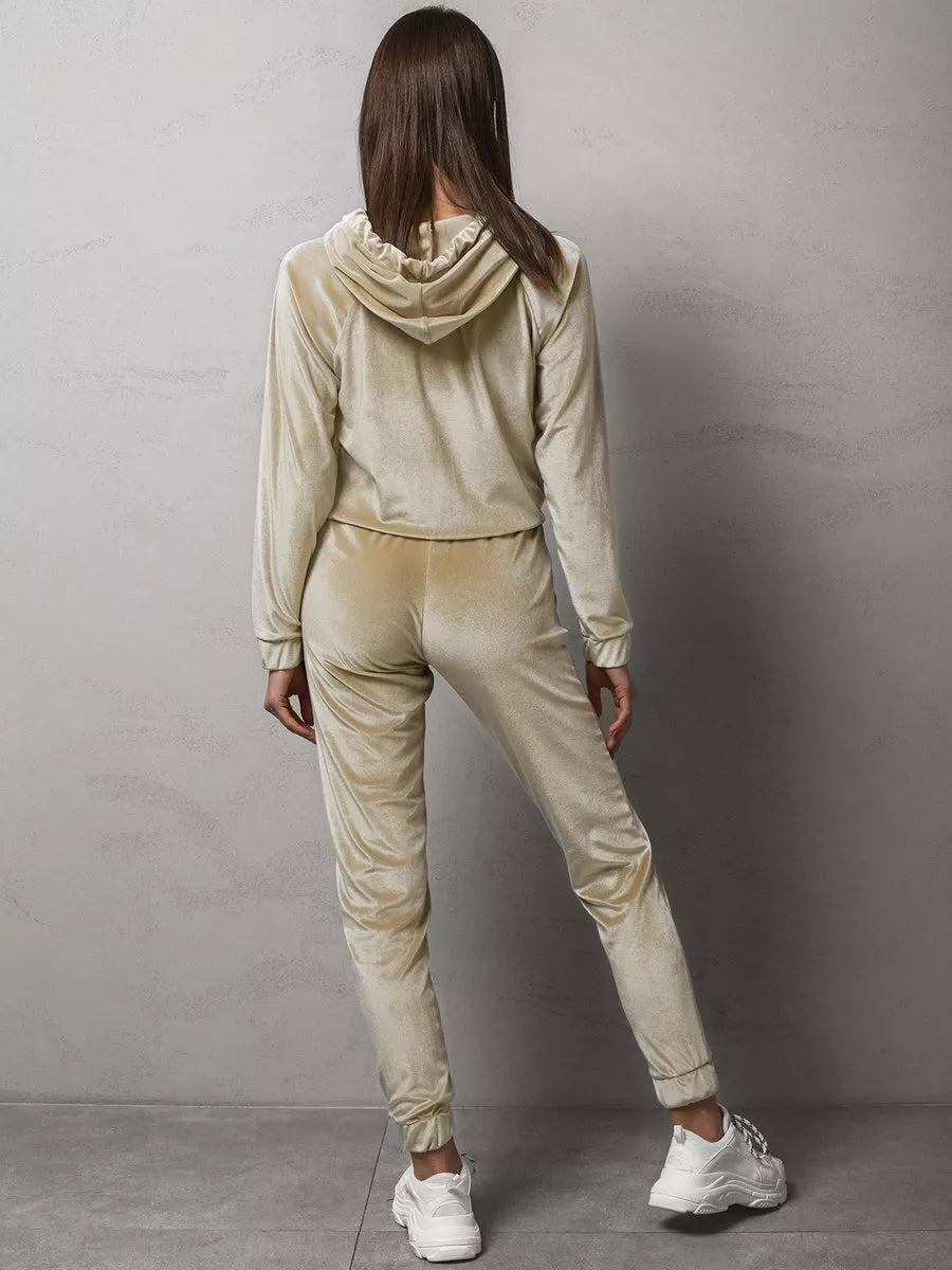 : Beige women's sports set Gabriel