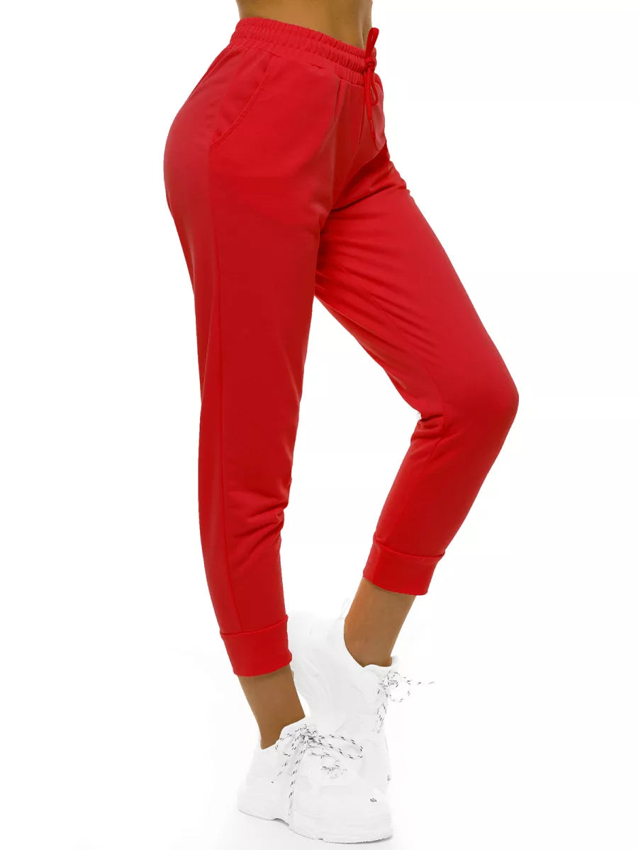 : Women's red casual pants Carol