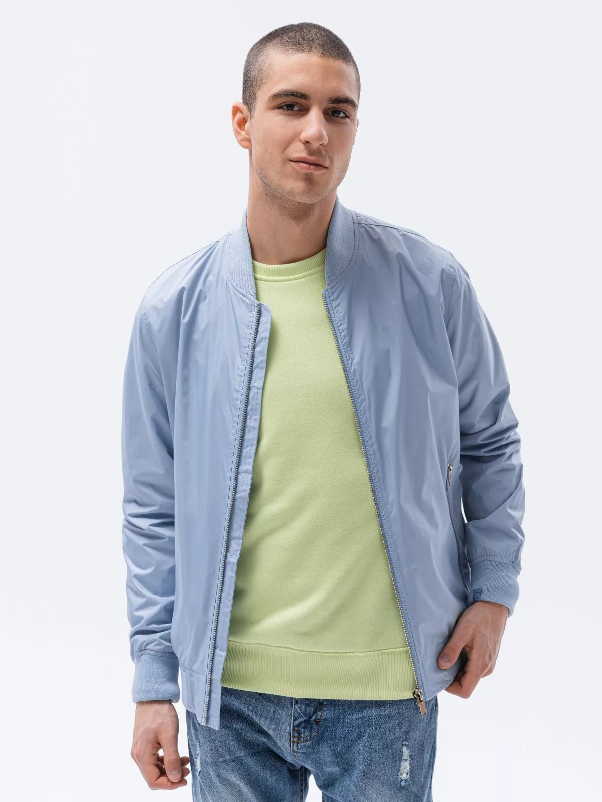 Men's light blue jacket Cory