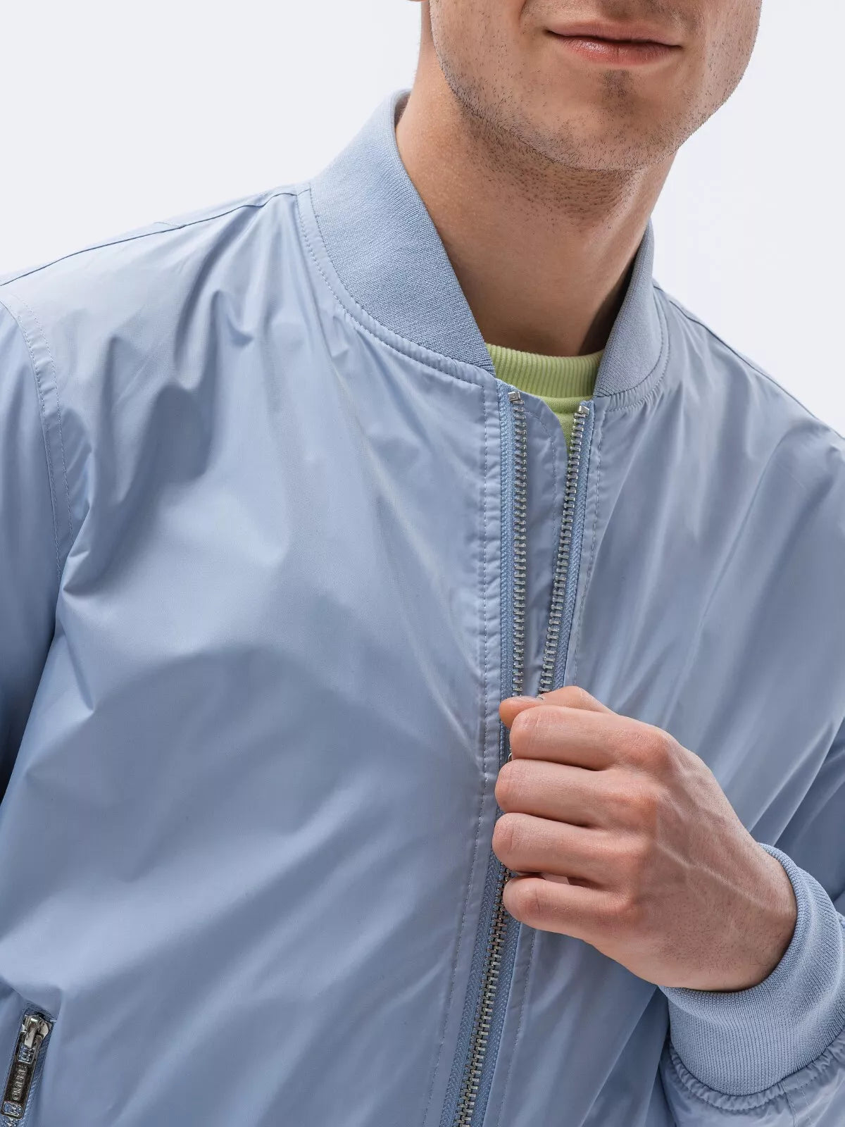 Men's light blue jacket Cory