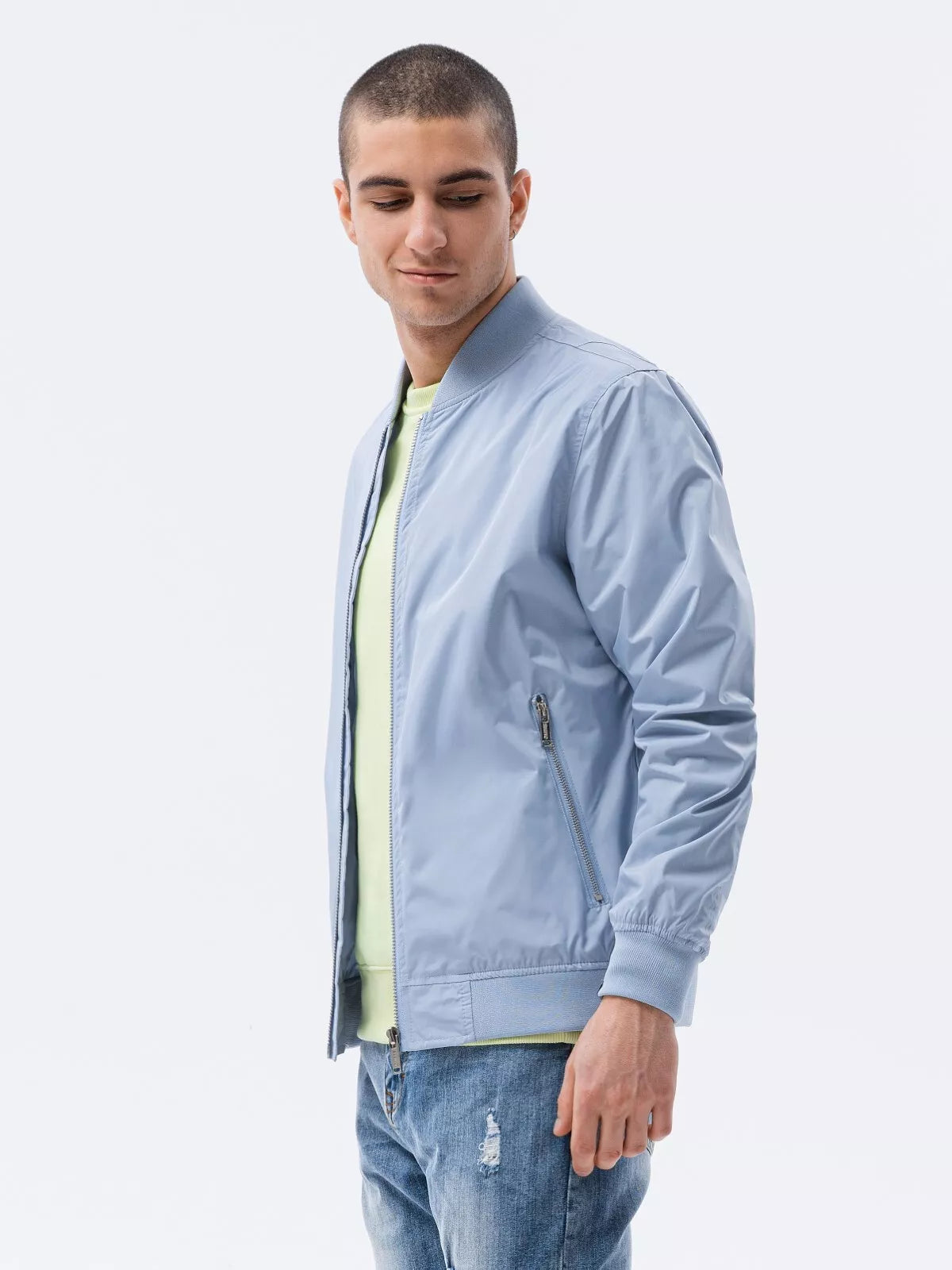 Men's light blue jacket Cory