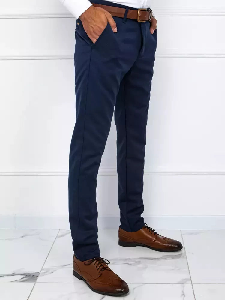 Men's classic dark blue trousers Purot