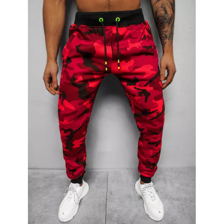 Men's red camouflage casual pants Sigur