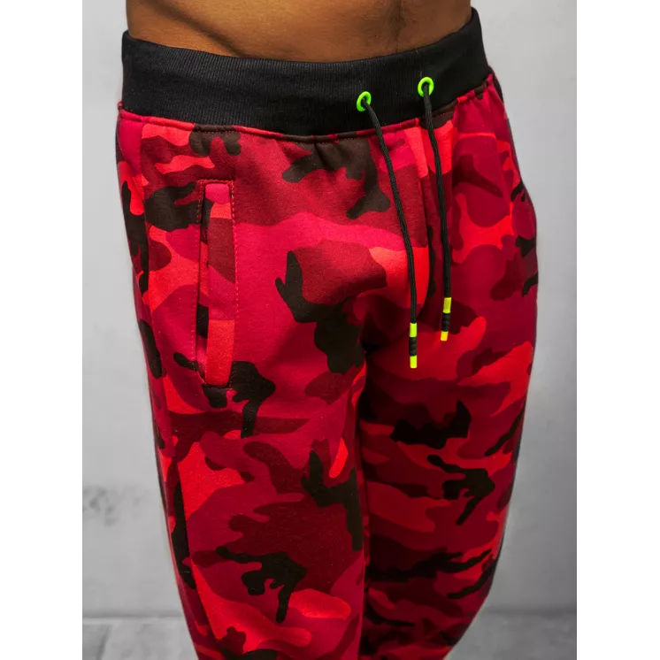 Men's red camouflage casual pants Sigur