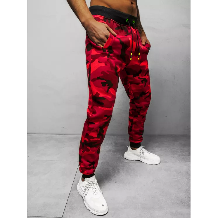 Men's red camouflage casual pants Sigur