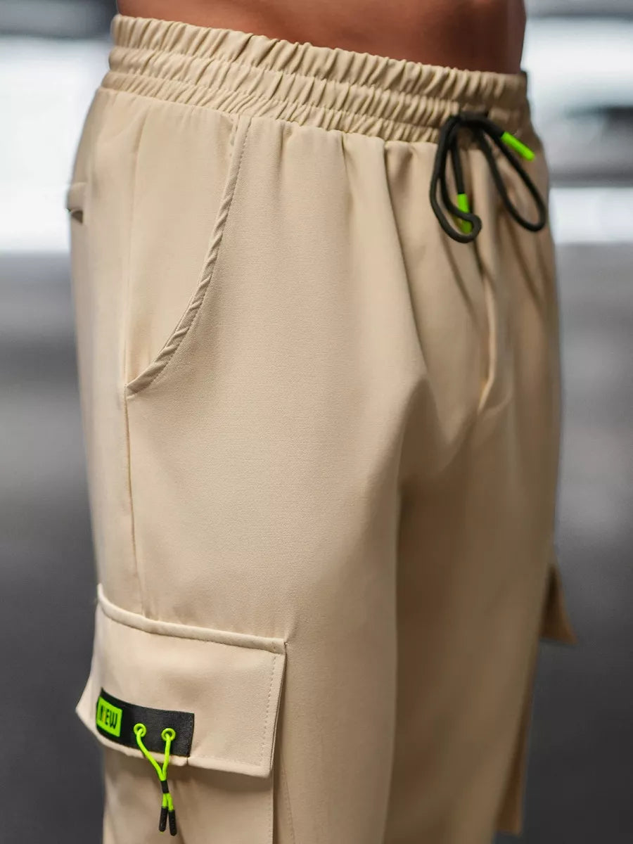 : Men's beige joggers Loger