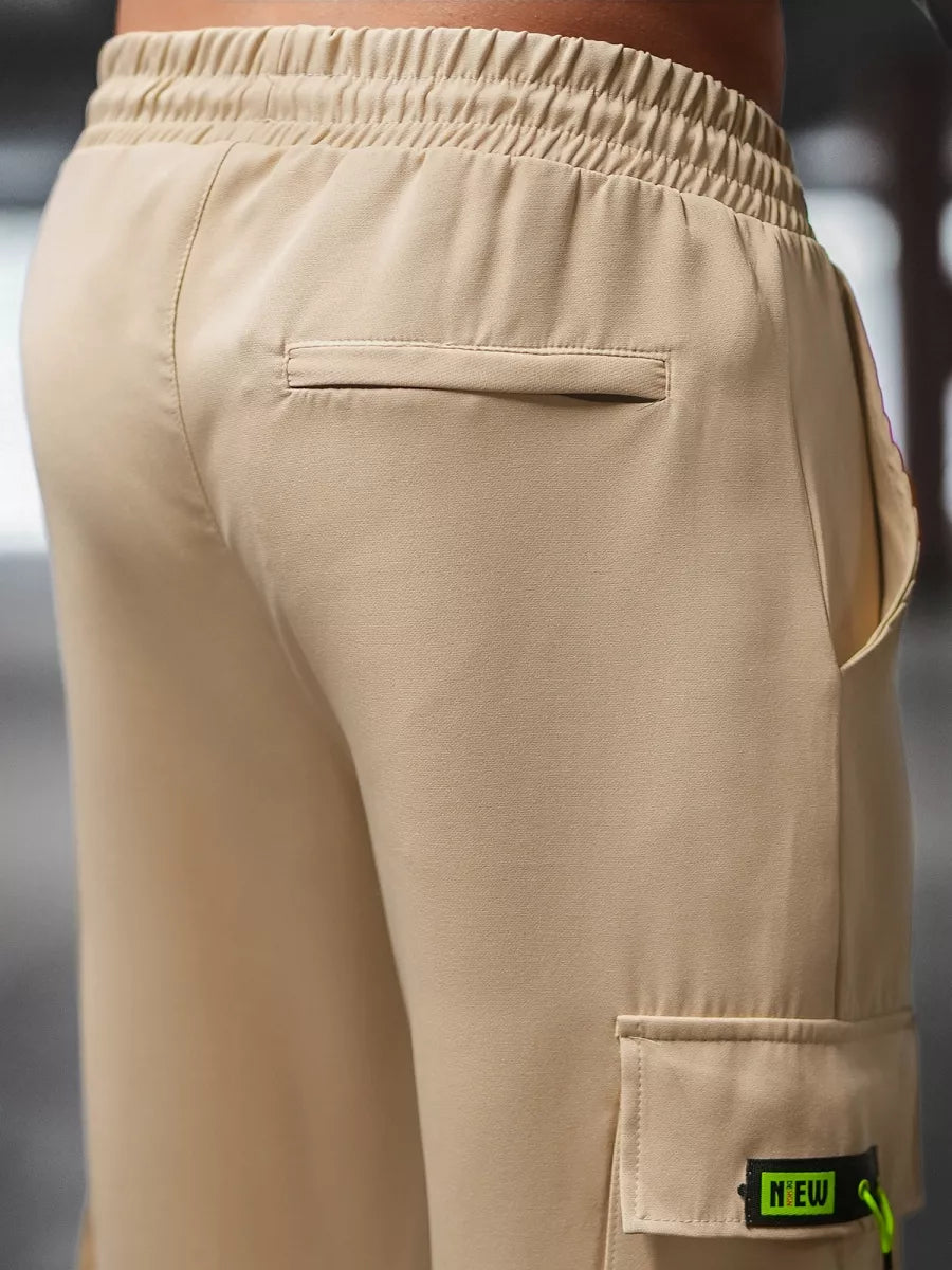 : Men's beige joggers Loger
