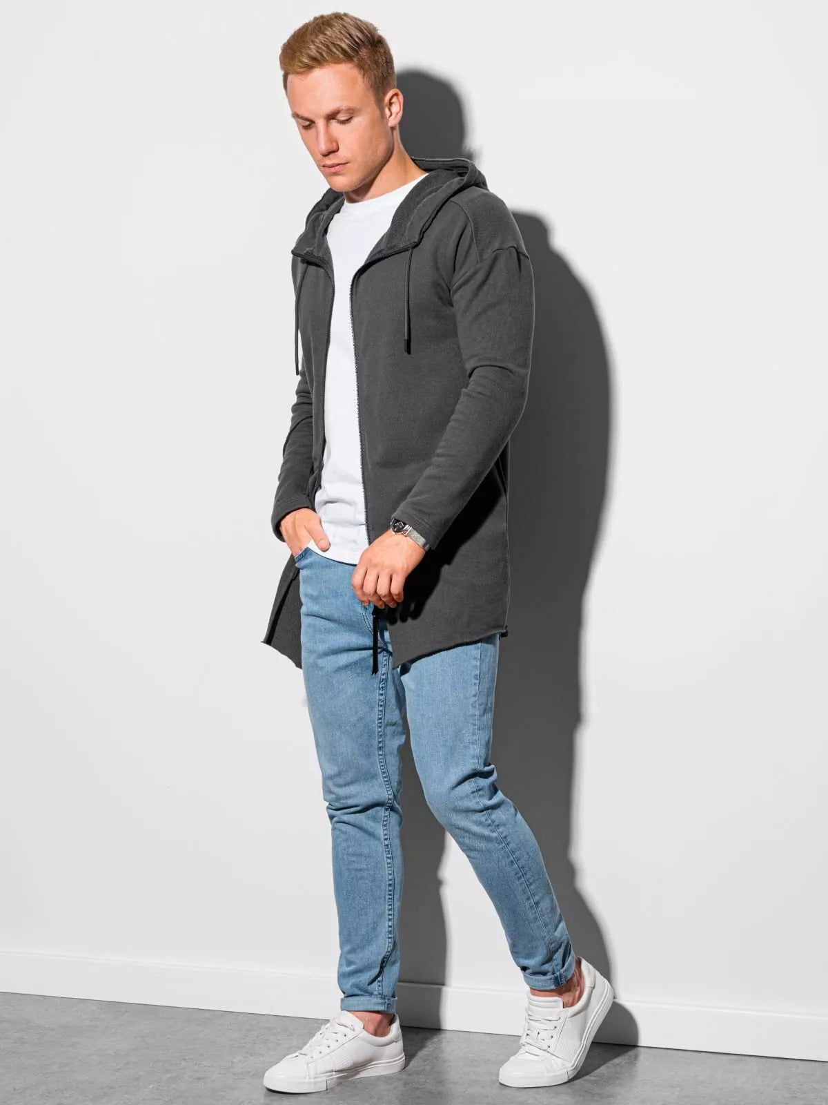 Men's dark gray sweater Stivin 