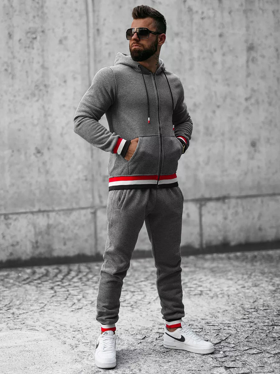 Men's dark grey tracksuit Grafor