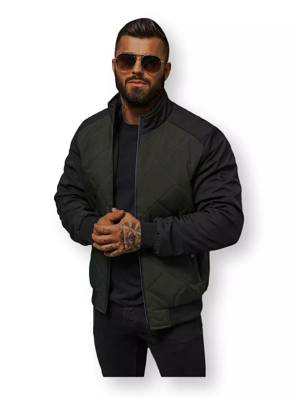 Men's dark green jacket Rober 