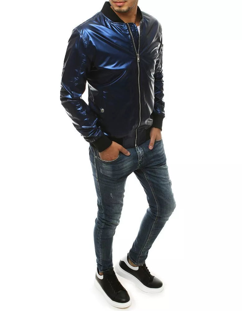 Men's navy blue bomber jacket Uvold