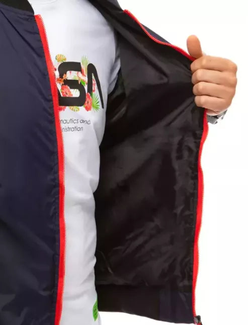 Men's dark blue Rain jacket 