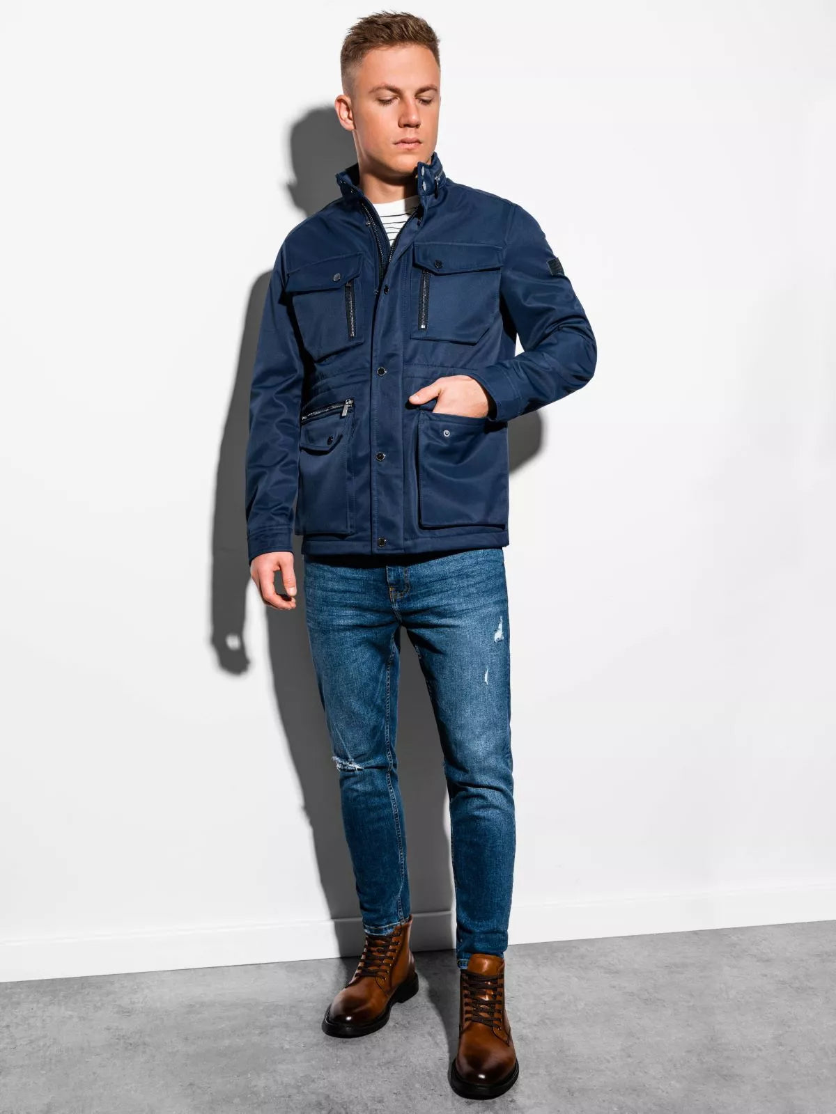 Blue men's jacket Rafil