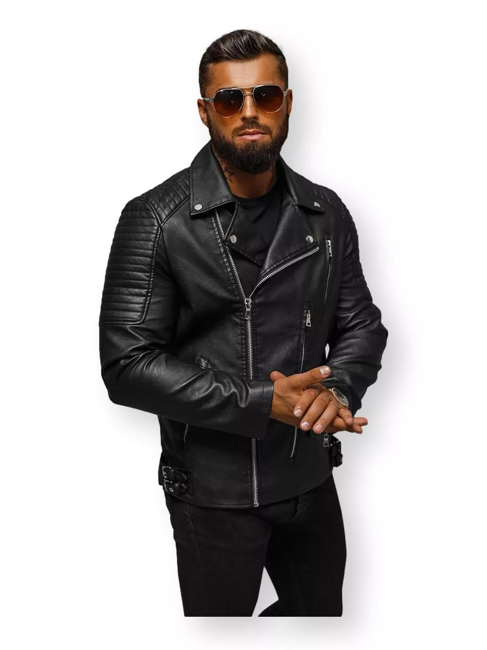 Eco leather jacket Biker
