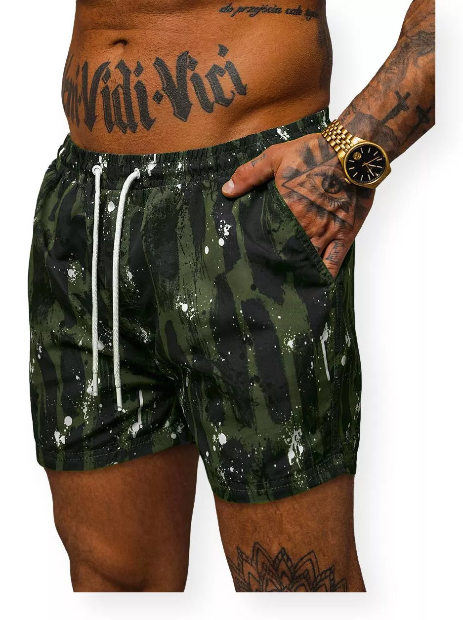 Buffalo striped swim shorts