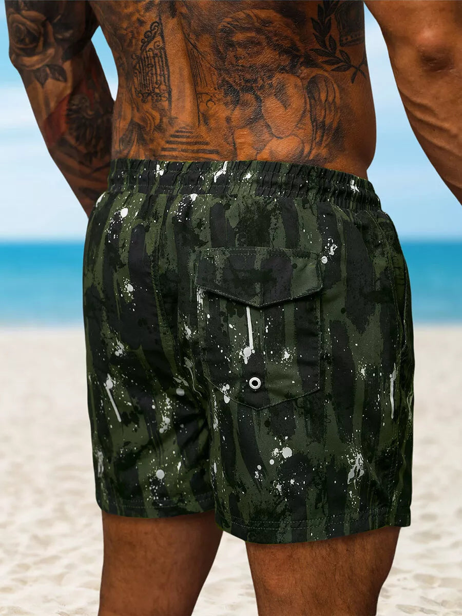 Buffalo striped swim shorts