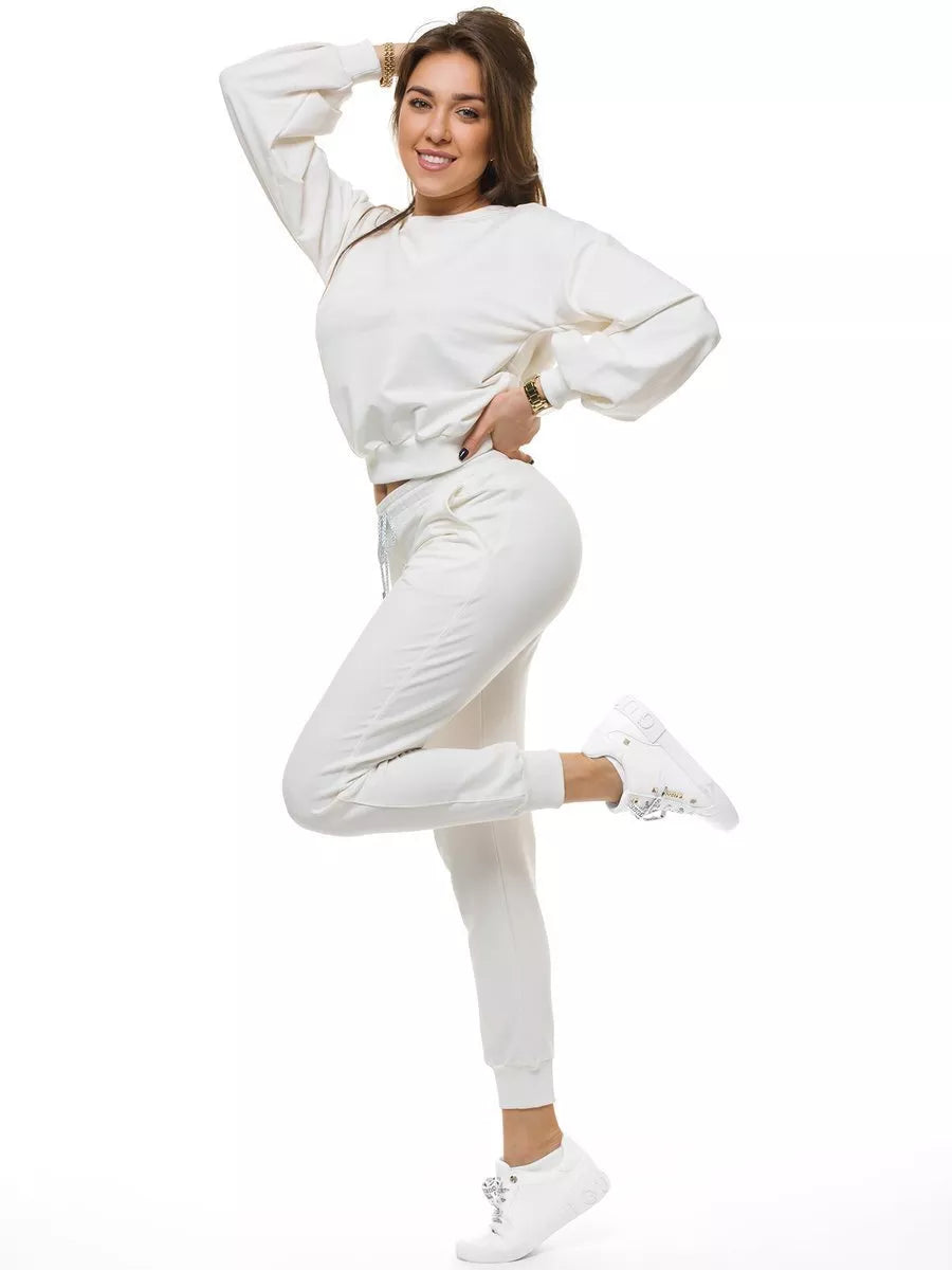 Ecru women's tracksuit Kotri