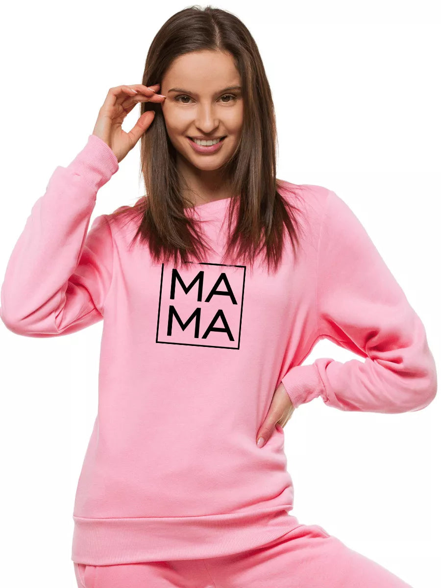 Women's light pink sweater MAMA