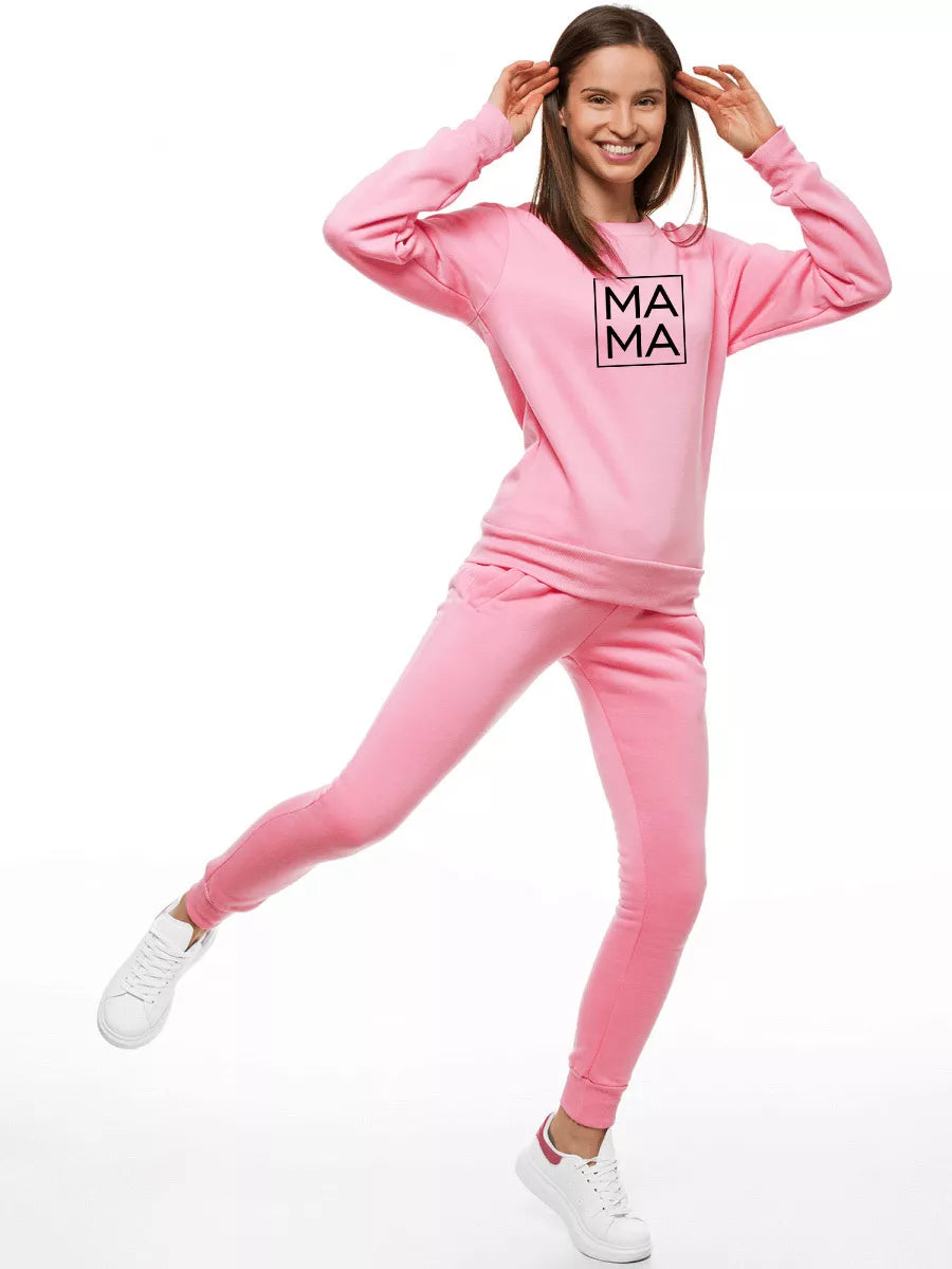 Women's light pink sweater MAMA