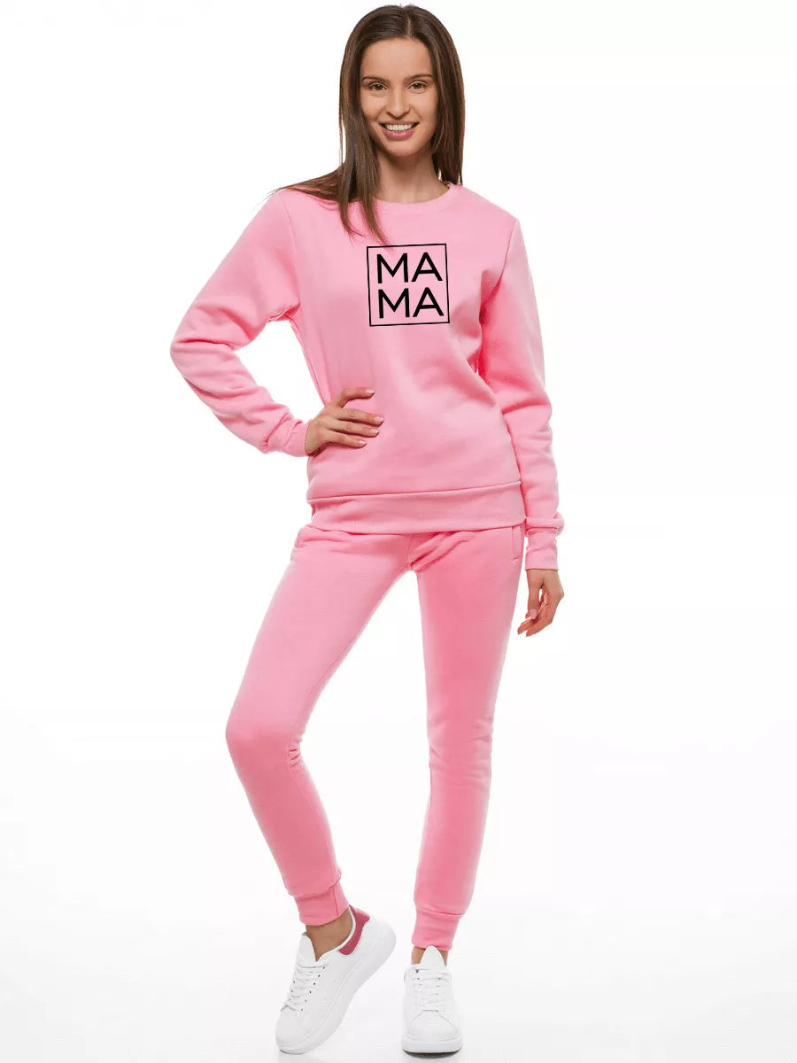 Women's light pink sweater MAMA