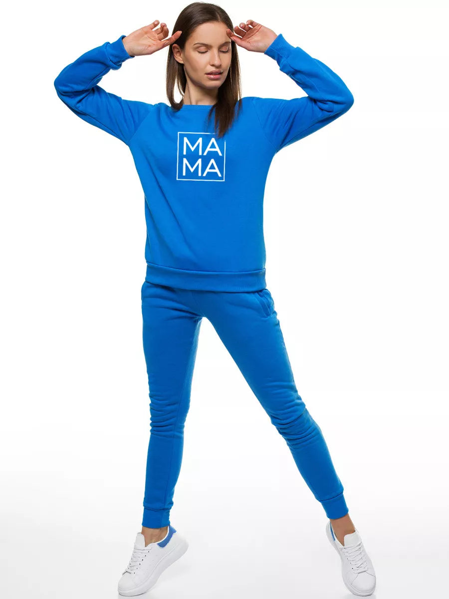Women's light blue sweater MAMA