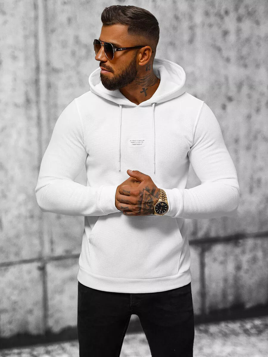 Men's white hoodie Merk