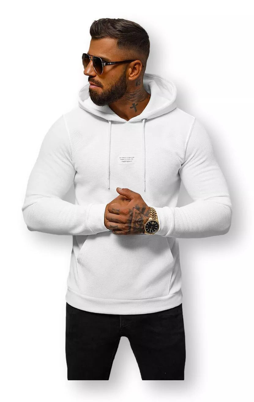 Men's white hoodie Merk