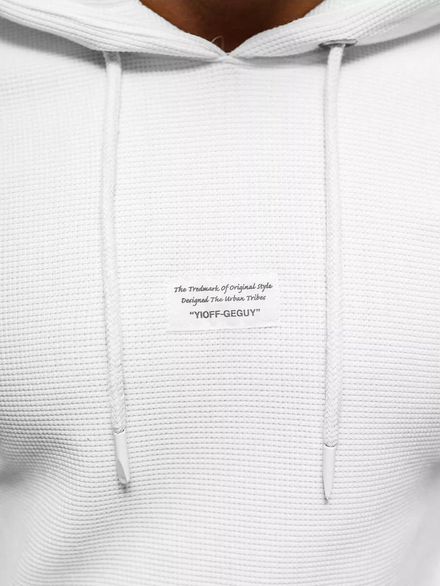 Men's white hoodie Merk