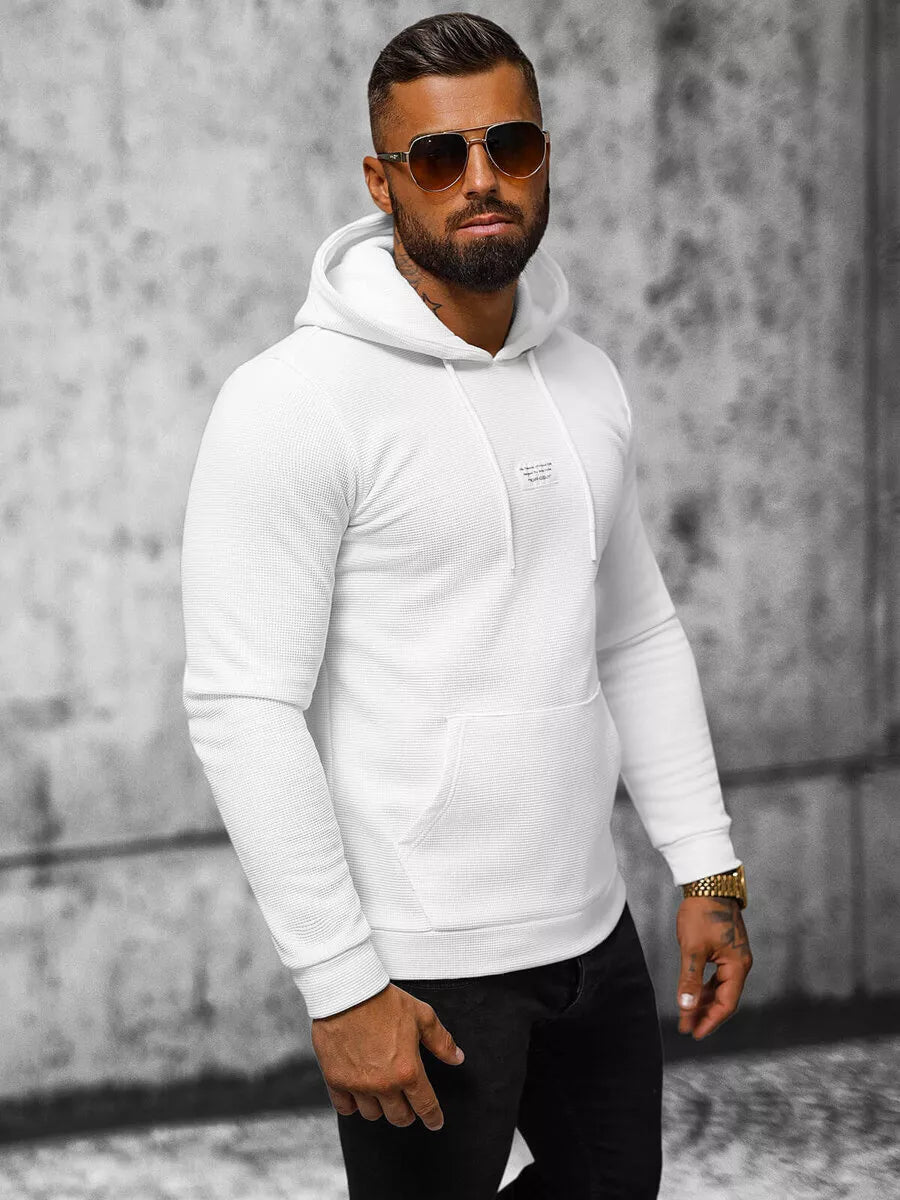 Men's white hoodie Merk