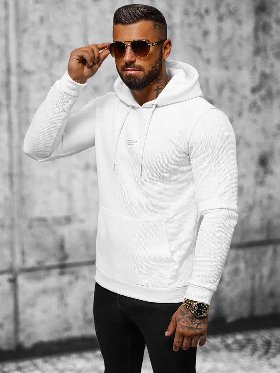 Men's white hoodie Merk
