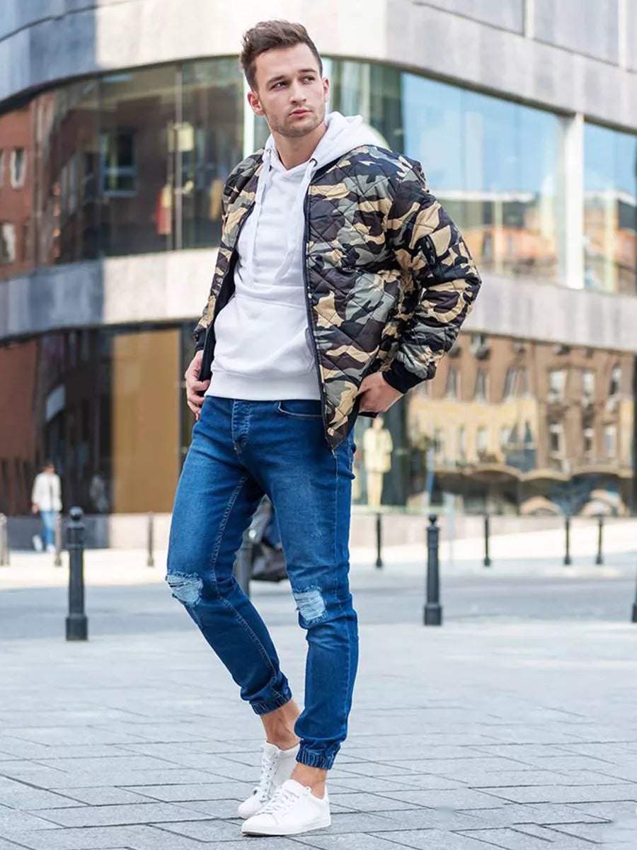 Men's white sweater Evid