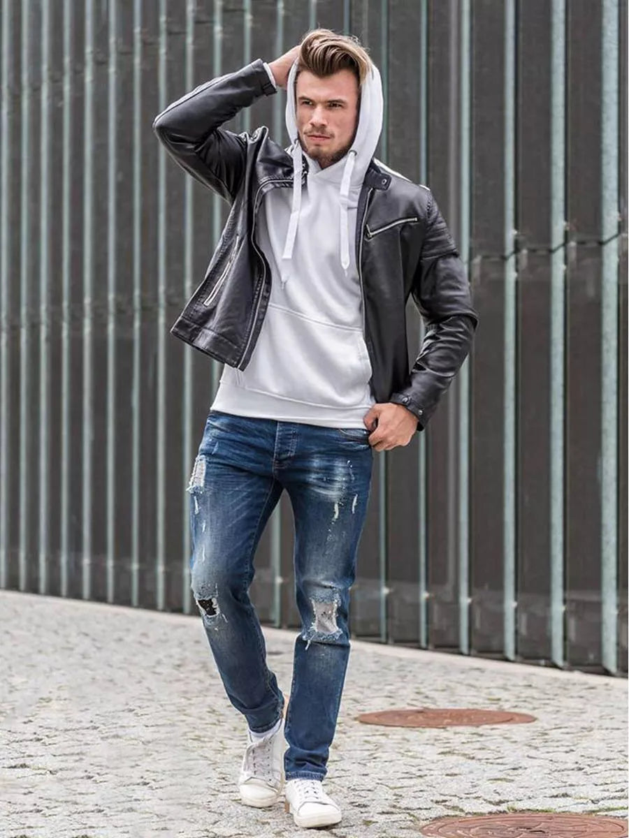 Men's white sweater Evid