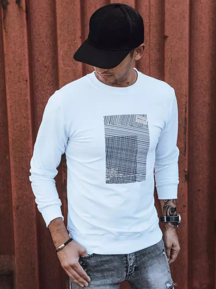 White men's sweater Sovel