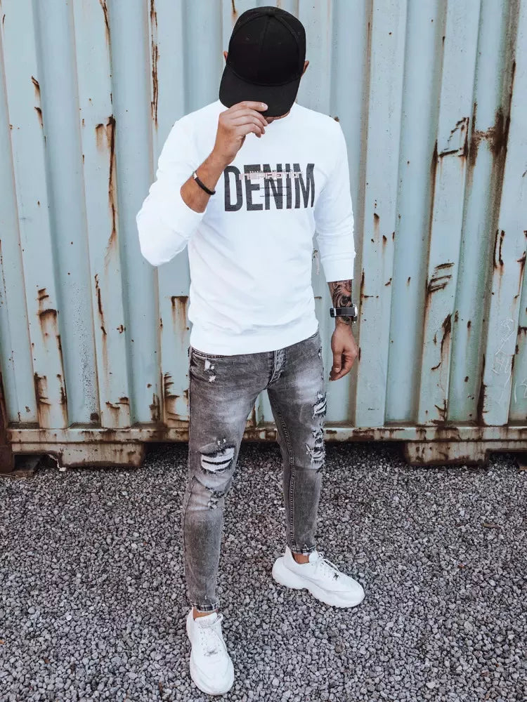 White men's sweater Vovek