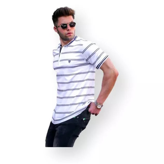 White men's T-shirt Anomi