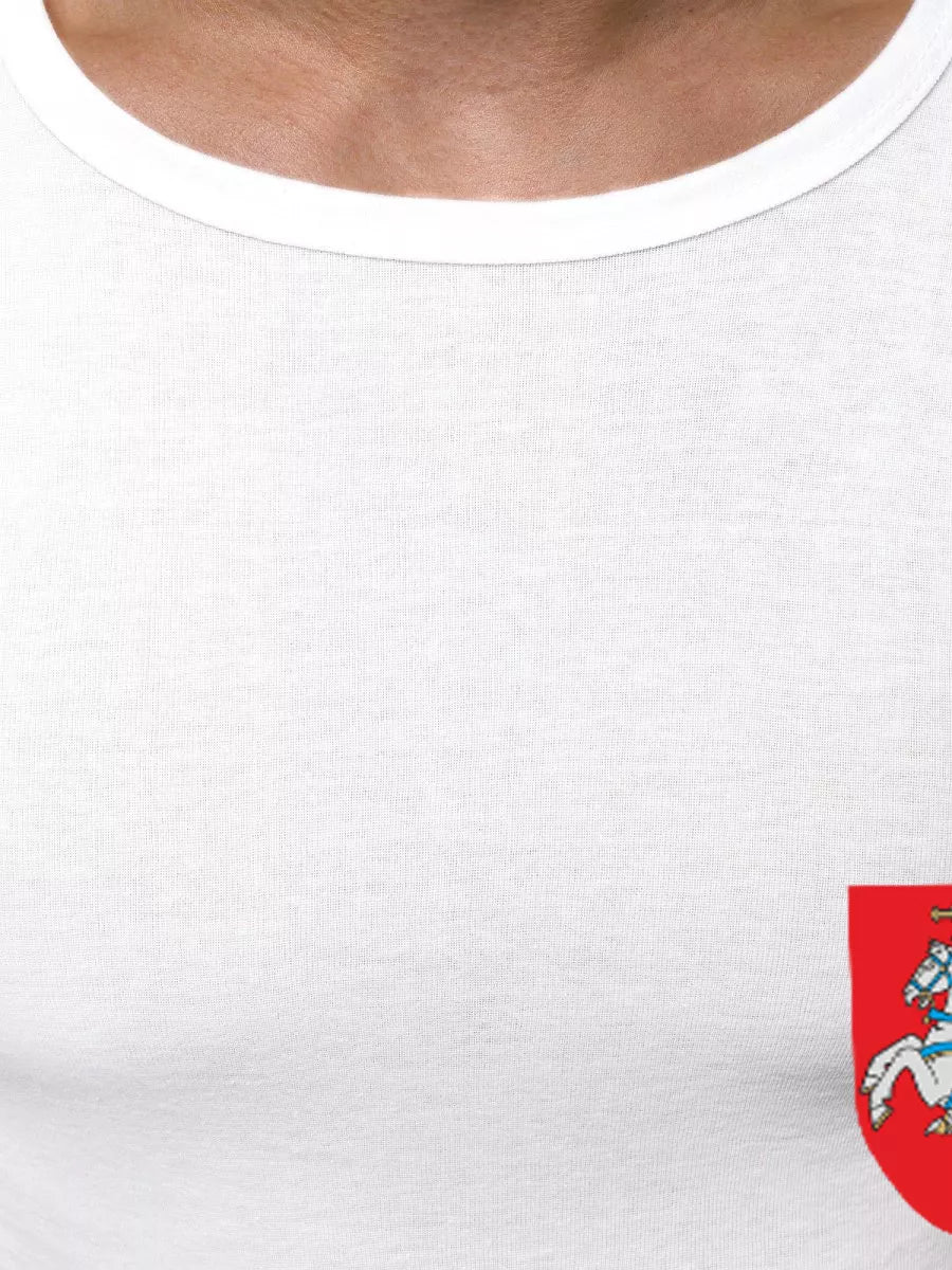 White men's T-shirt Coat of Arms