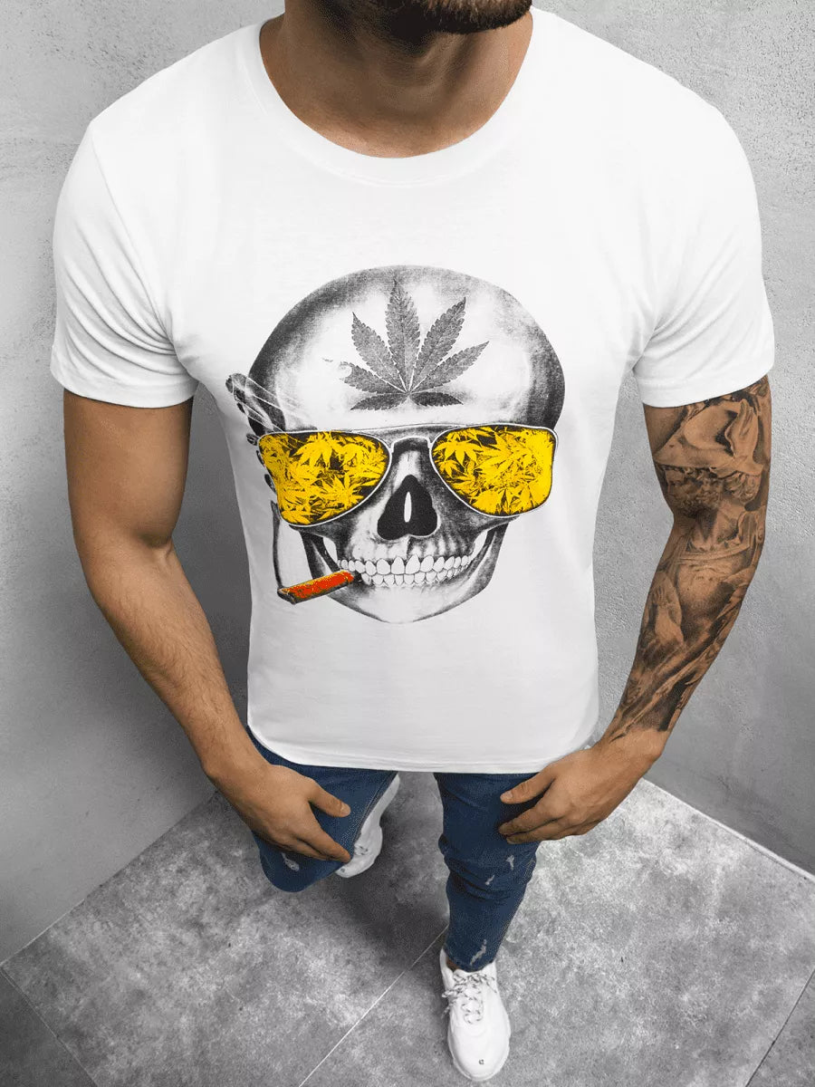 Men's white Skeleton T-shirt