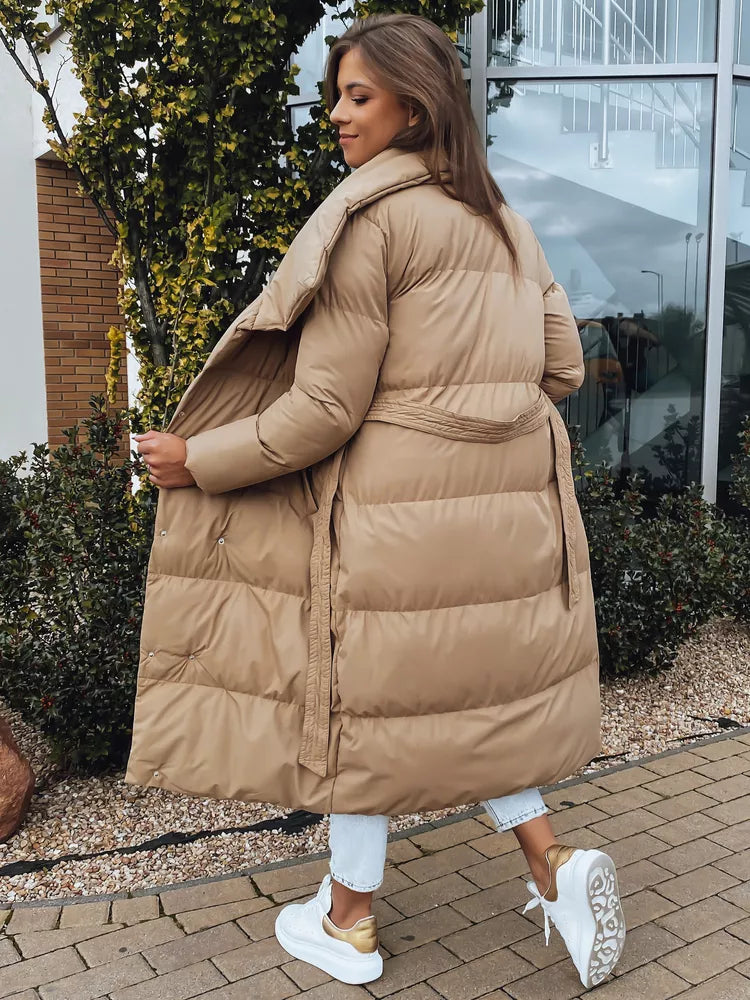 Beige women's quilted jacket Favi