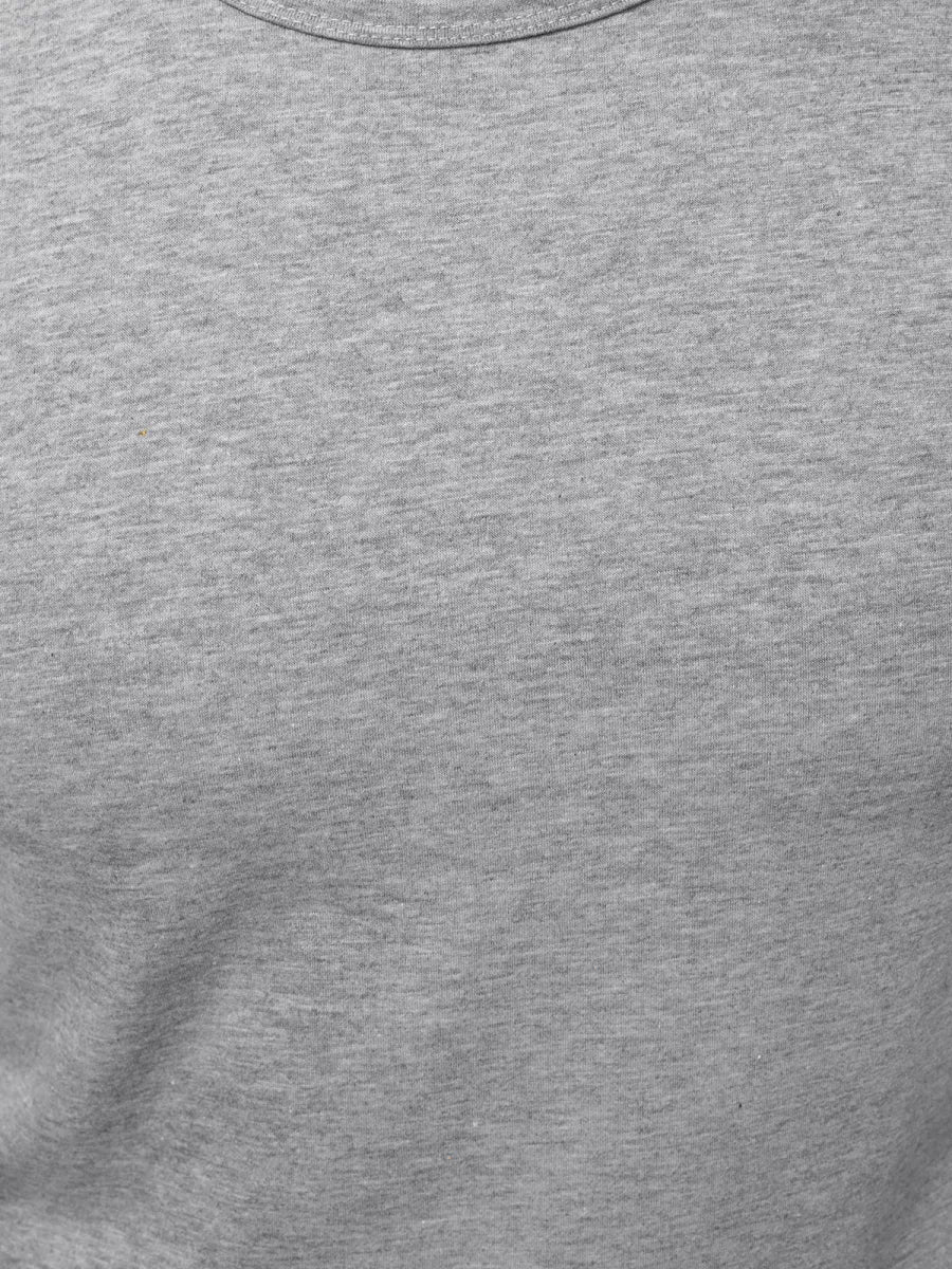 Sleeveless light gray men's shirt Look