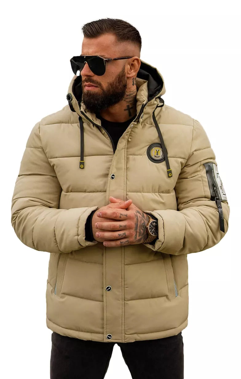 Men's brown winter jacket Lorenzo