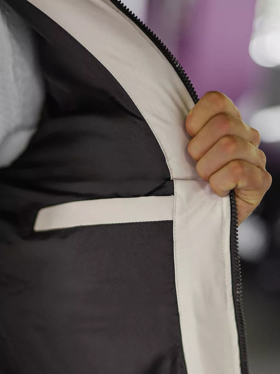 Men's brown winter jacket Rock