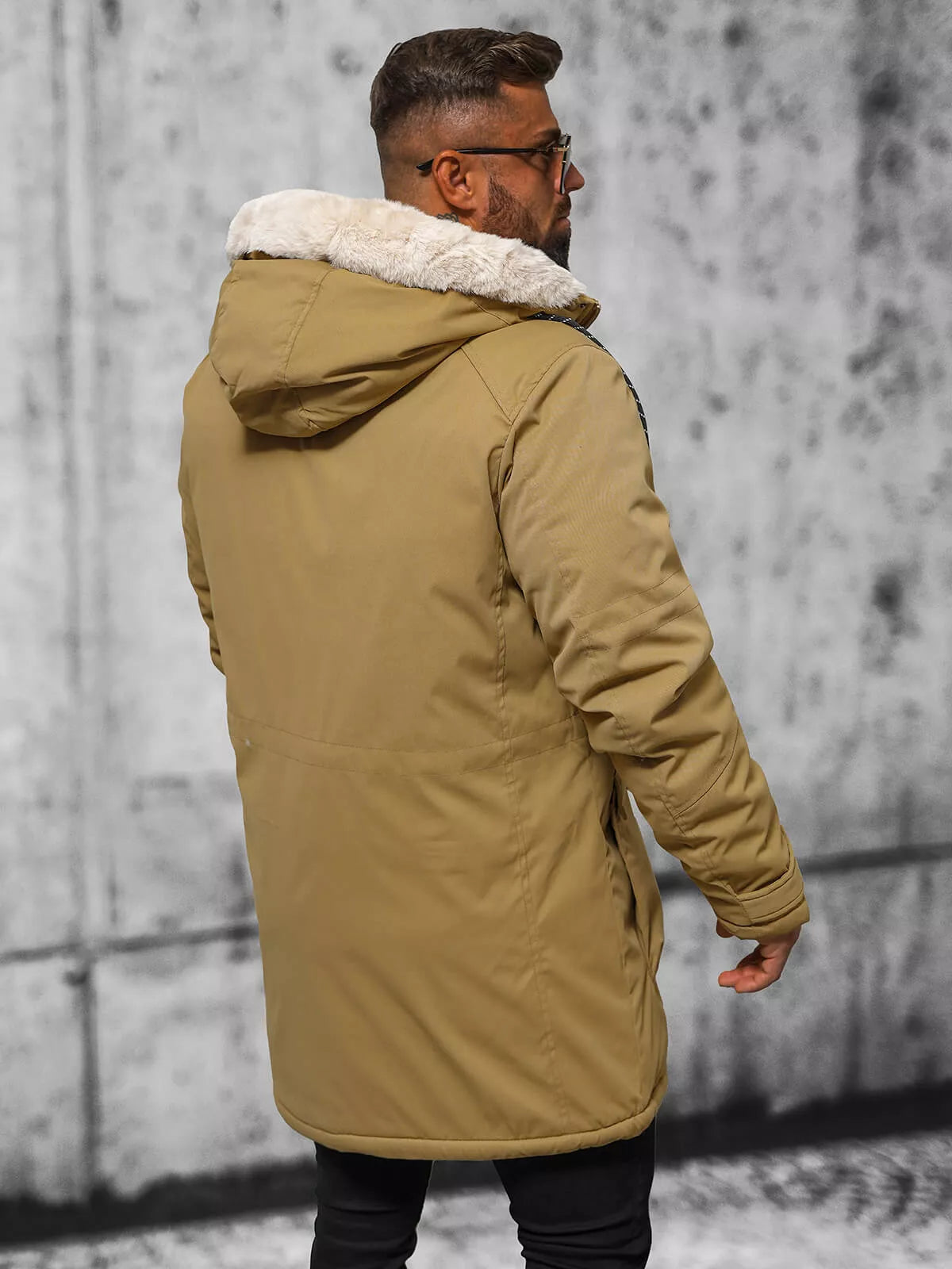 Men's brown winter jacket Zolo
