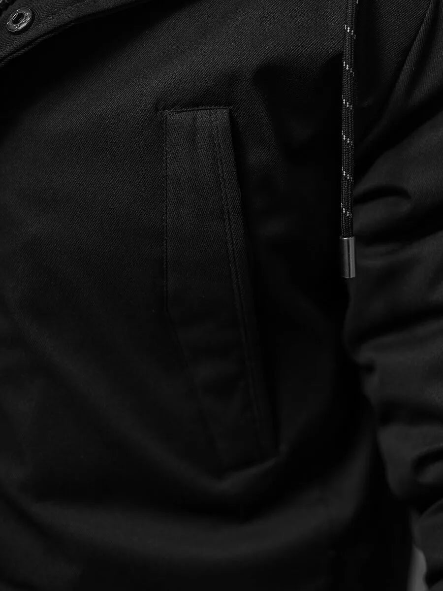 Men's black winter jacket Zolo