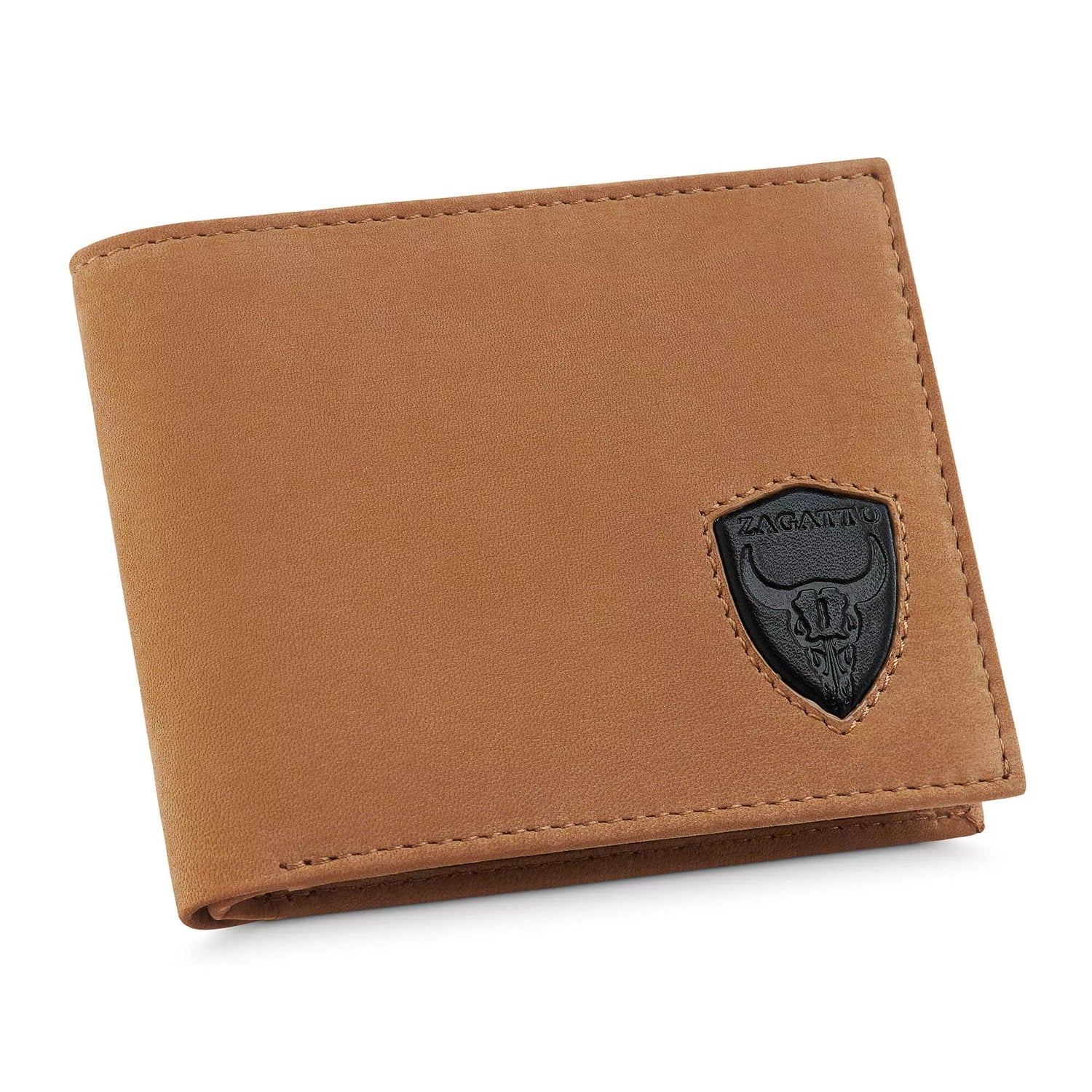 Brown leather wallet Buret