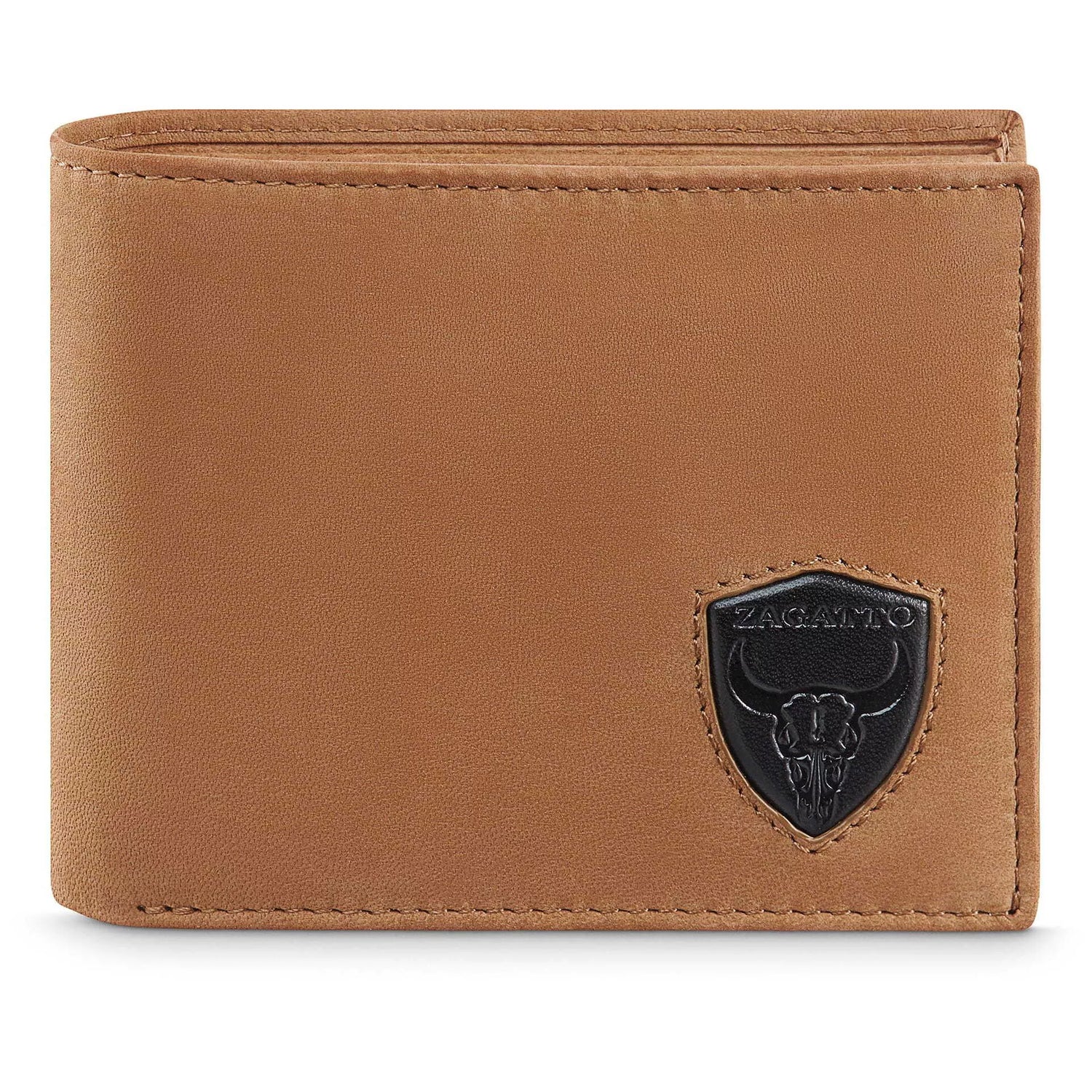 Brown leather wallet Buret