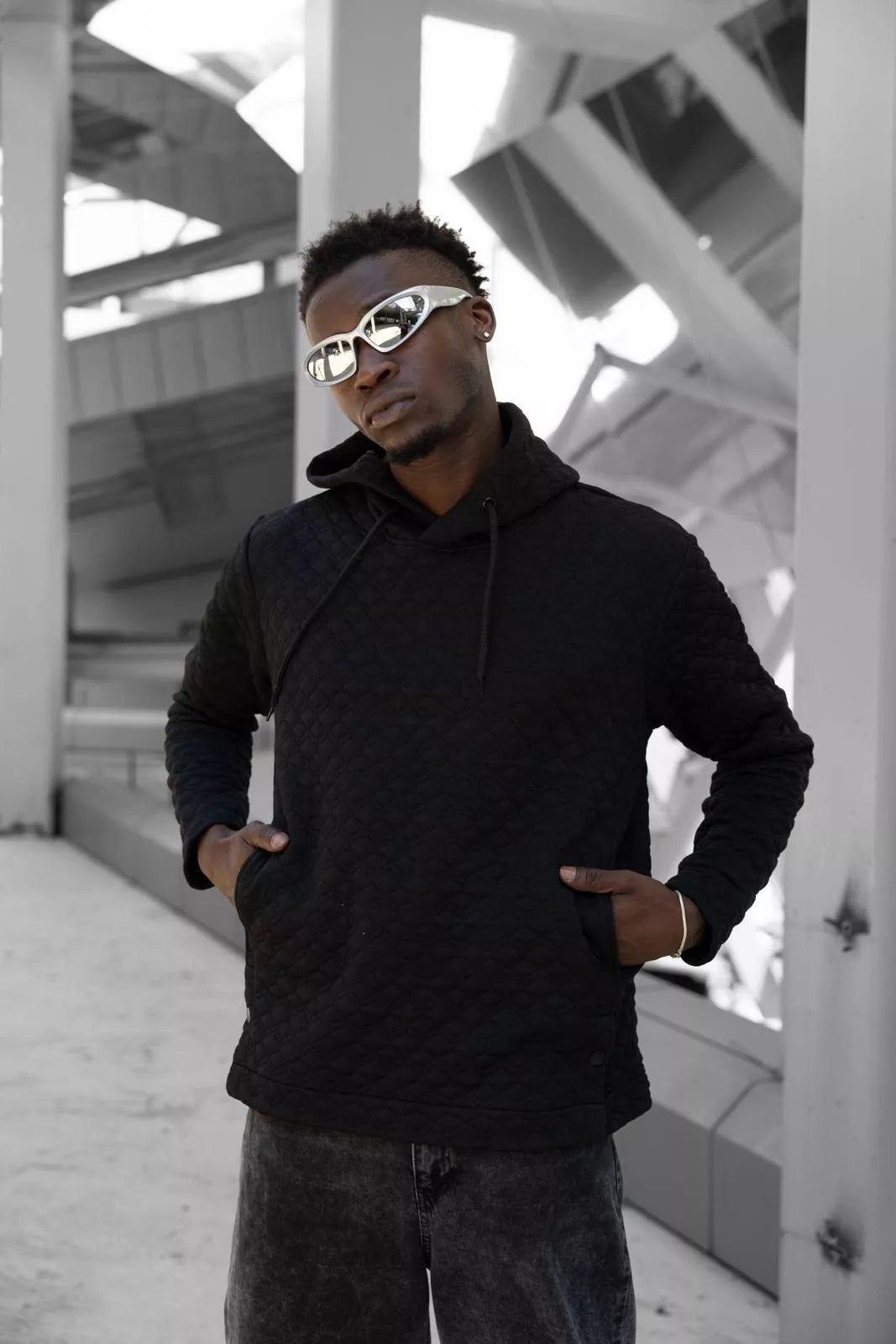 Black hoodie Rhombus